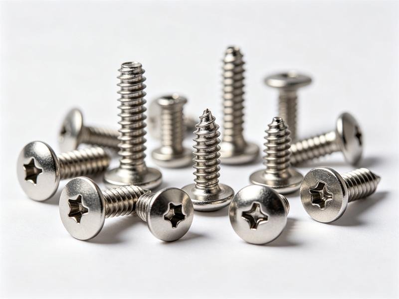 Machine screws various head types